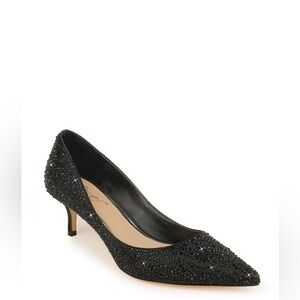 Jewel Badgley Mischka Frenchie Wide Width Pointed Toe Kitten Heel
